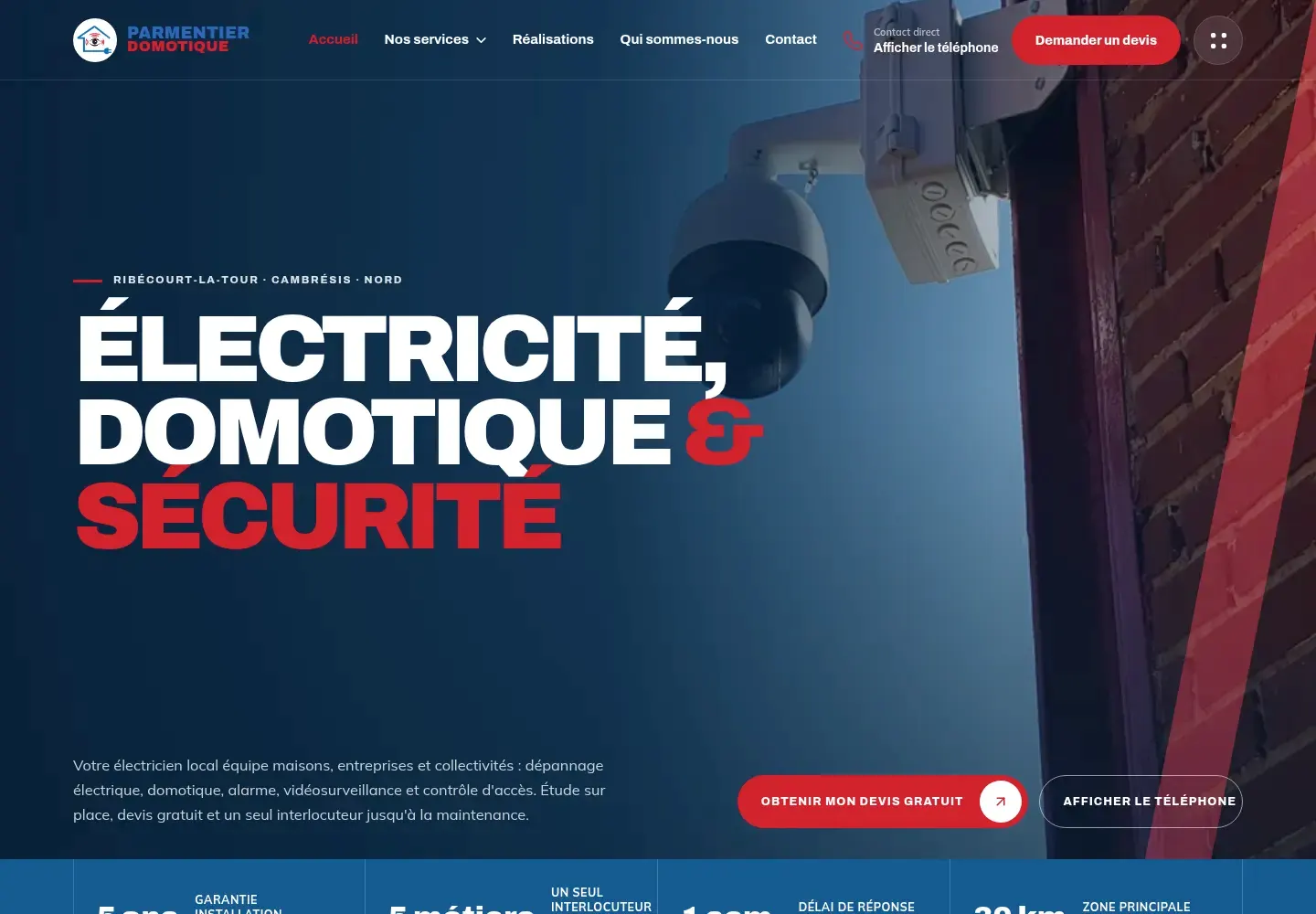 Parmentier Domotique, projet réalisé par HookLab